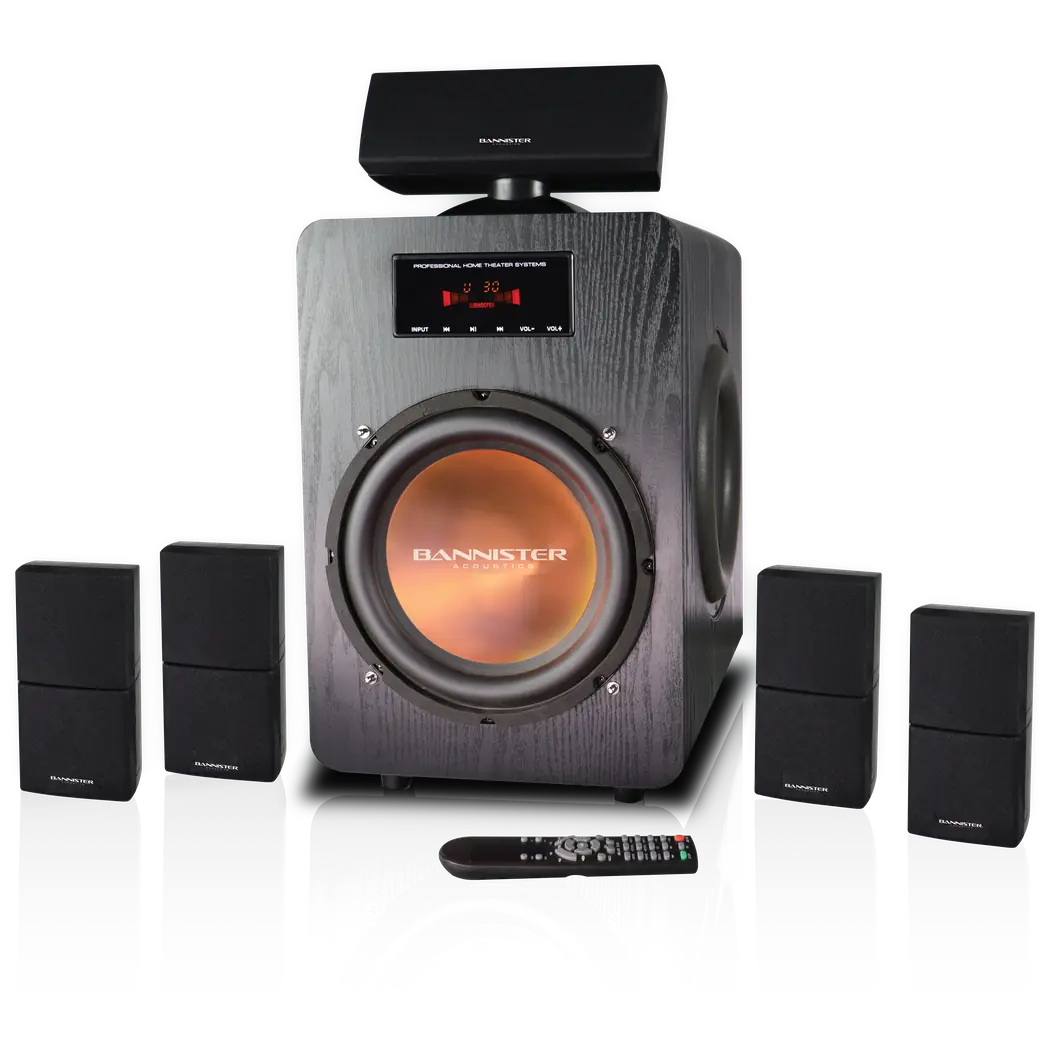 Bannister 8800 Elite Series, complete system Bannister 8800 Elite Series home theater system, full set of components